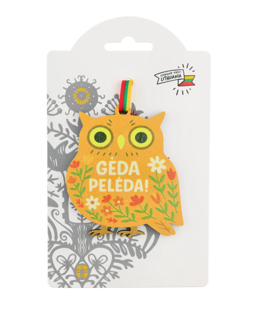 Pakabinama dekoracija pelėda